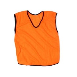 PROSTYLE SPORTS 5 X Football Training Bibs Football Netball Rugby Hockey Cricket - Orange - Adult