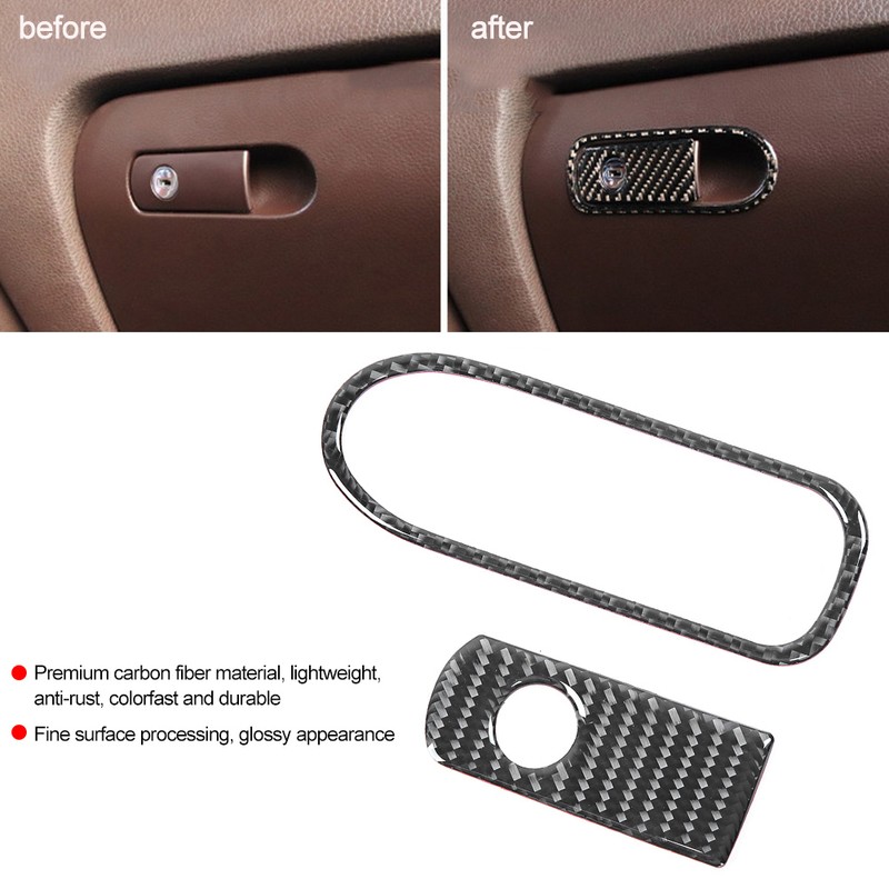 Carbon Fiber Co Pilot Storage Box Cover Trim Fits for