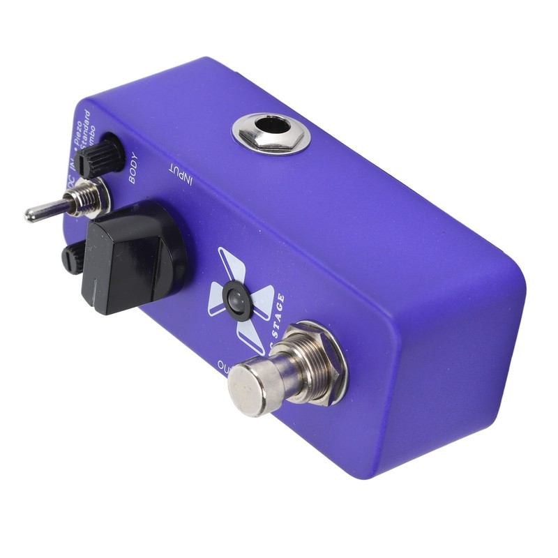 Electric Effects Pedal Aluminium Alloy Blue Color Piezo Standard Jumbo