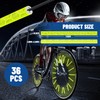 BellaGesundheit Pack of 36 Bicycle Spoke Reflectors, 360° Vision Reflectors