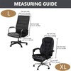Velvet Plush Stretch Computer Office Chair Cover with Armrest,Solid Color