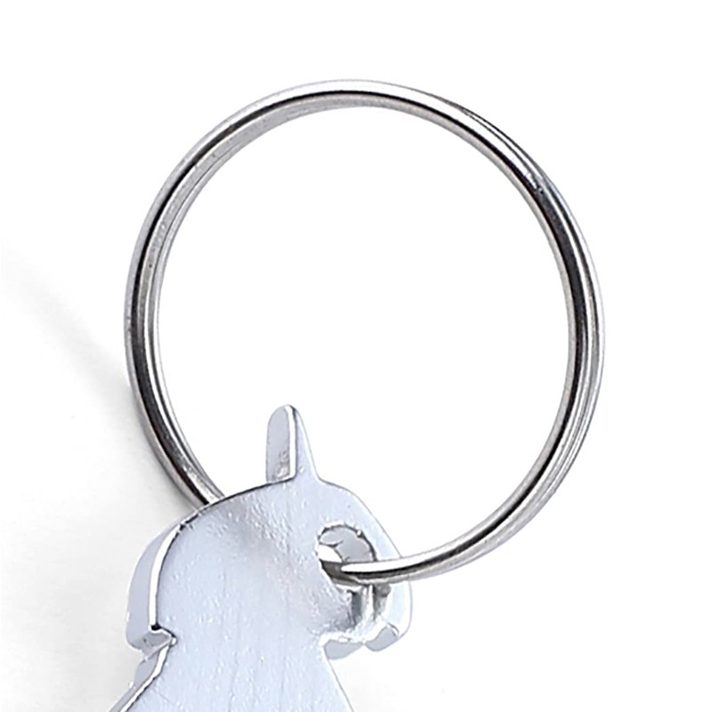 Komonee Parrot Silver Bottle Opener Key Chain Metal Wildlife Bird