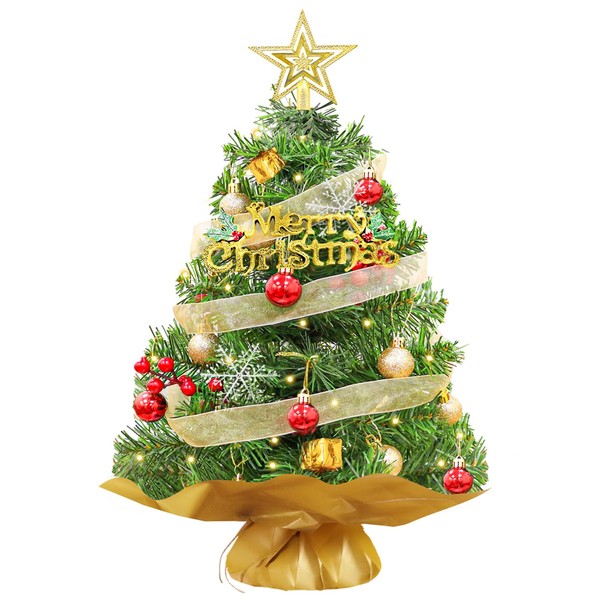 FOTSHARER Mini Christmas Tree Green 2FT Christmas Tree Artificial Small