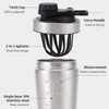 iAbaigla 304 Stainless Steel Protein Mixer Cup, Single Layer with