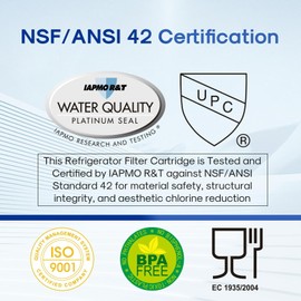 IcePure Whole House CTO Carbon Water Filter Cartridge 1 Micron 2.5" x 10" 4PACK