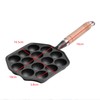 Cunyuer 14 Holes Takoyaki Pan Nonstick Cast Iron Octopus Meat