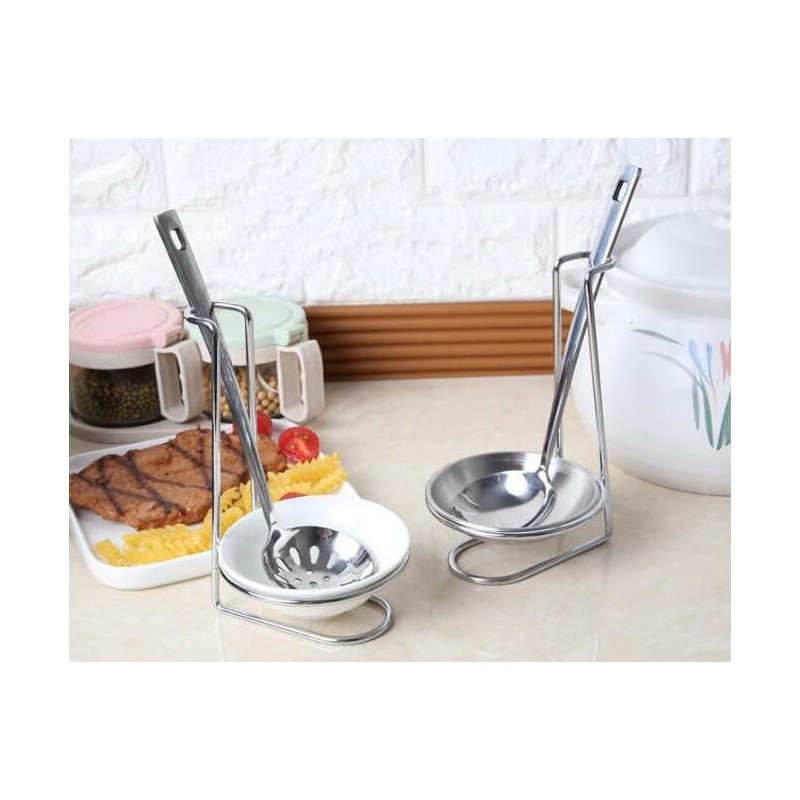Schicksal. Stainless Steel Ladle Stand, Ladle Stand, Ladle Rest, Ladle