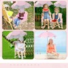 Suzile Outdoor Beach Chair with Umbrella Travel Booster Seat with