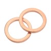 sourcing map M10 Flat Washer, 26 Pcs Copper Ring Flat