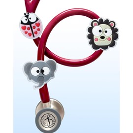 Plifal 5 Pieces Stethoscope Charms Tag for Nurse - Glow in The Dark Animal Stethoscope Charm Label for Littmann Funny Accessories, Present for Pediatric Doctor, Medical Worker, Nursing Graduation