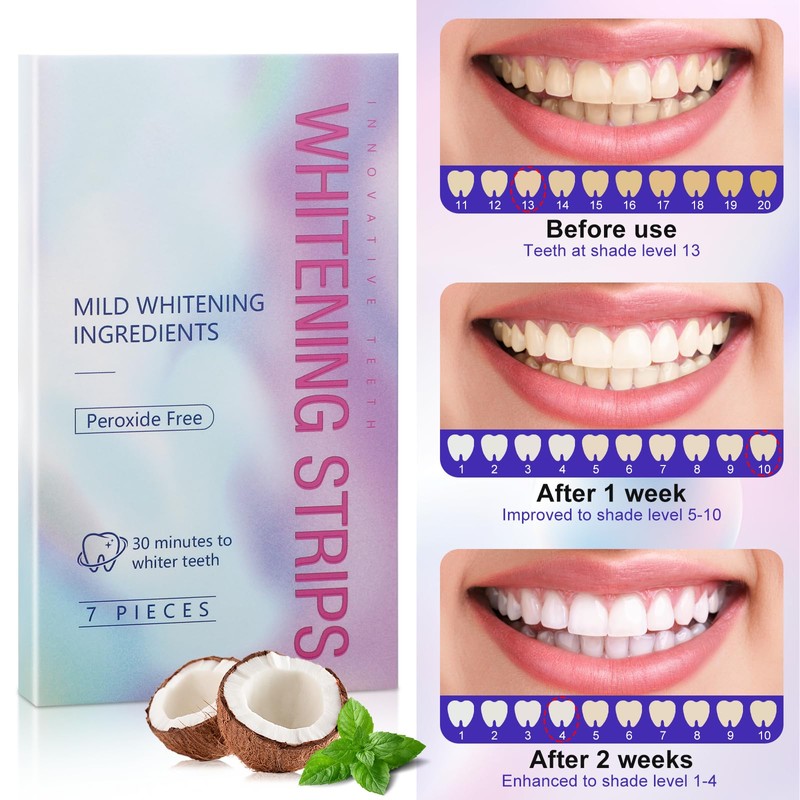 Pack of 28 Teeth Whitening Strips, Teeth Whitening Strips, 14