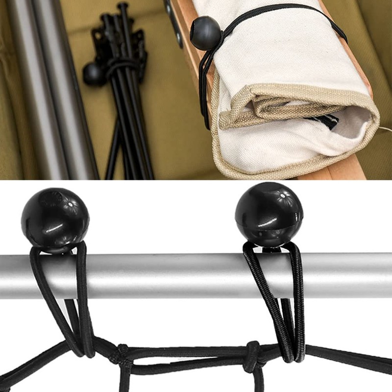 BluVast Rubber Tensioner with Ball 25 Pieces 23 cm Black