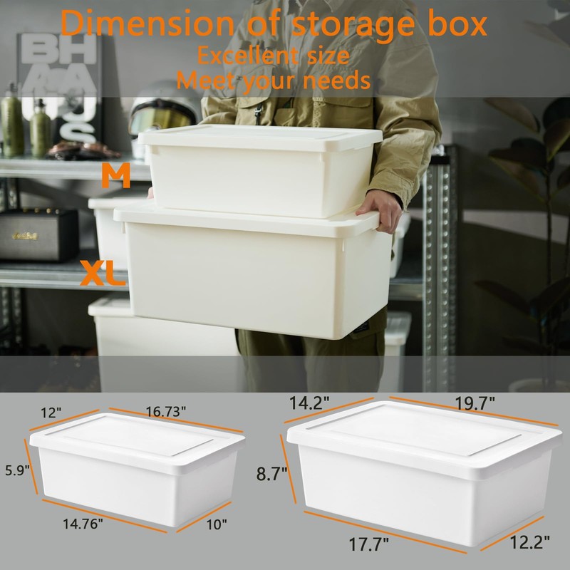 Duufiell high-end White multifunction Car Trunk Organizer with Lid, Set