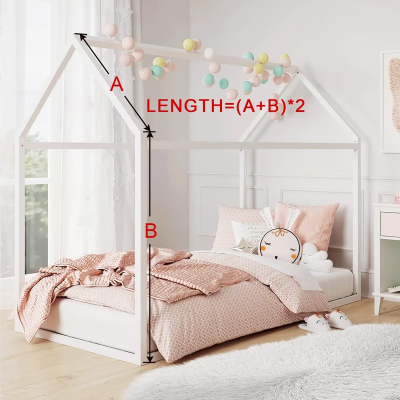 NICETOWN Kids Bed Canopy for Nursery - Decorative Soft Voile