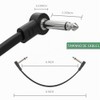 Cables de parche para guitarra de 6 pulgadas, paquete de