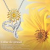 Joyeria Mujer Collare De Plata 925 Collares Girasol Dijes
