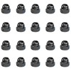 20Pcs Black Stainless Steel Cap Nuts,Nut Caps,Hex Cap Nuts,Dome Hex