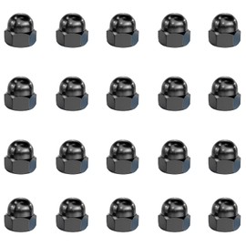 20Pcs Black Stainless Steel Cap Nuts,Nut Caps,Hex Cap Nuts,Dome Hex Cap Nuts for M5