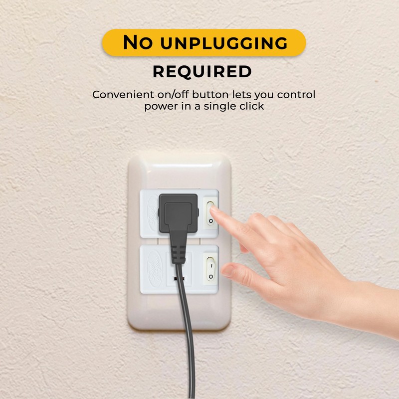 Touch & Glow - 2 Prong Outlet Switch - Single