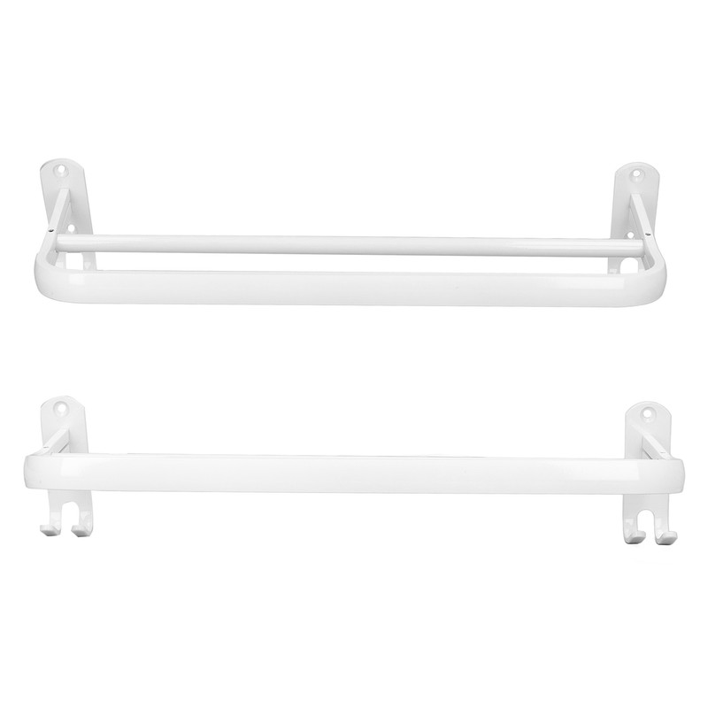 Double Rod Towel Rack Space Aluminum Rustproof Double Towel Bar