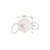Livingstone KN95 FFP2 Respirator Ear Loop Vertical Duckbill Level 3