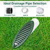 Ymtzfu Drainage Grate Yard Drain, General Yard Drain Emitter Cover