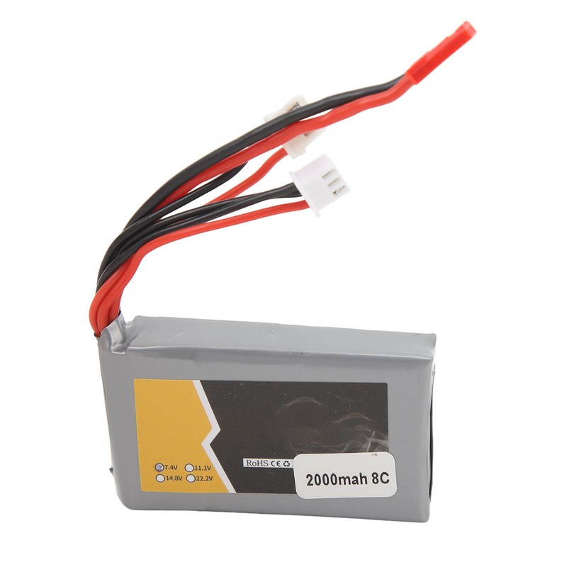 RC Lipo Battery 7.4V 2000MAH Overcharge Protection Short Circuit Protection