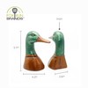 Fox Run Duck Decorative Bookend Set, 100% Iron, 4.25” x