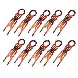 10 Stück U-Kämme für Chignons, Haarnadeln zum Stylen und Binden der Haare im Nacken, Haarstyling-Accessoires für Frauen, ideal für Hochzeiten, Partys und den täglichen Gebrauch
