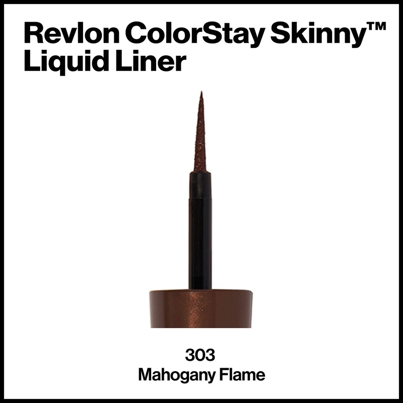 Revlon Skinny Liquid Eyeliner, ColorStay Eye Makeup, Waterproof, Smudge-proof, Longwearing