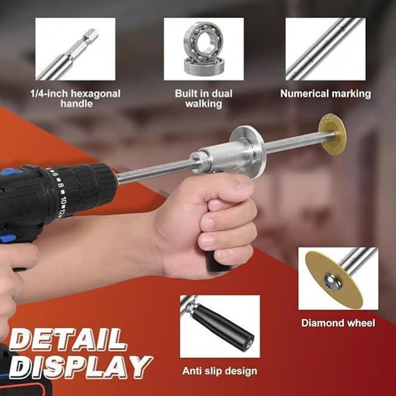 PVC Inside Pipe Inside Cutter Set, Stainless Steel Internal Pipe