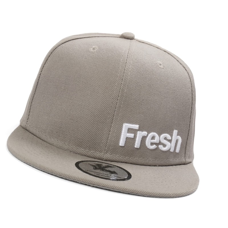 Underground Kulture Fresh Fitted Grey Baseball Cap 8"