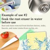 Rust Eraser for Knives Kitchen Stoves Wood Finish and Bicycles