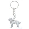 PP Labradoodle Keychain Pewter