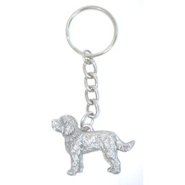 PP Labradoodle Keychain Pewter