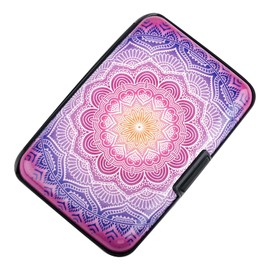 BOHONG Aluminum Credit Cards Holder Mini RFID Aluminum Wallet Women RFID Blocking Business Card Case Hard Shell Wallets for Women Men