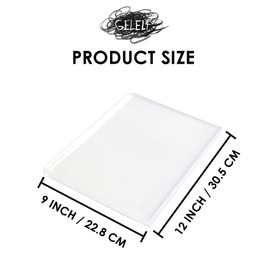 GELELF New Generation Gel Printing Plate, Upgraded Formula Printing Plate for Gel Printing Art, Gel Monoprinting Kit, Printmaking Supplies, No Aging and Bubbling(Arch A: 9" x 12")