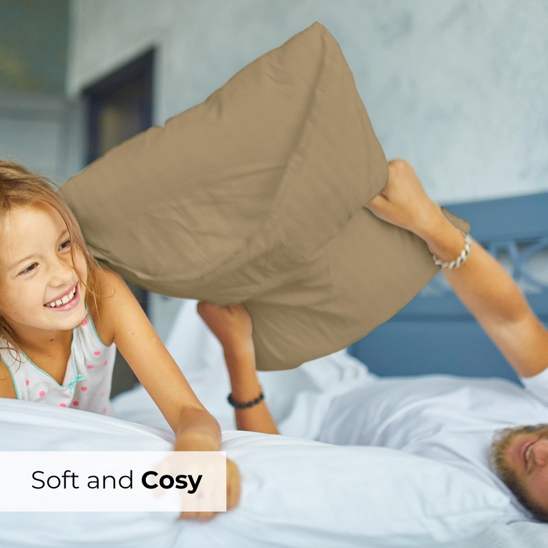 King Size Pillow Cases Set of 4 - Extra Soft