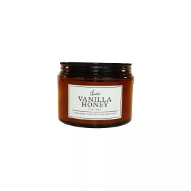 True Living Essentials 3 Wick Vanilla Honey 13oz Jar Candle