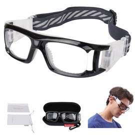 SooGree Sports Glasses, Basketball Football Soccer Racketball Goggles for Men & Women, Replaceable Safety Protective