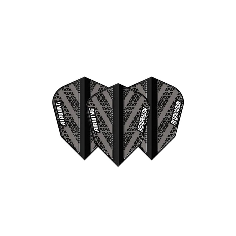 RED DRAGON Airwing Unique Moulded Black & Grey V-Standard Dart