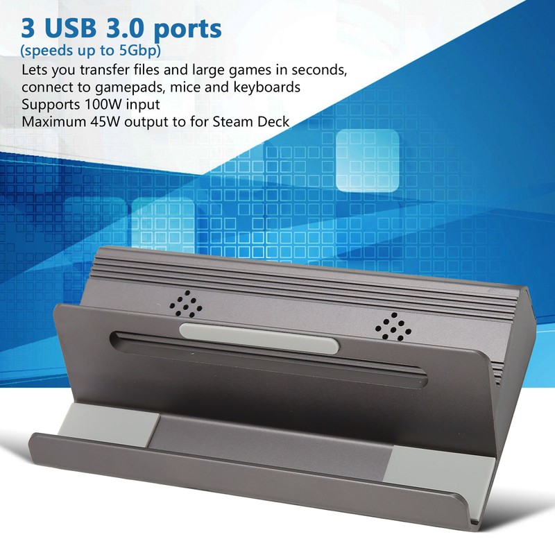 for Steam Deck Docking Station 6 in 1 USB C