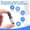 Pack of 3 Pneumatic Check Valve 6 mm, Disposable Compressed
