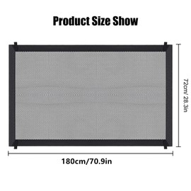 Outdoor Dog Safety Gate, Dog Barriers, Baby Stair Safety Gate, Barrier for Pets, Baby Barrier Gate, Stair Safety Gate, Stair Safety Gate, Stair Safety Gate, No Drilling, 180 x 72 cm