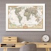 Push Pin Travel Maps - Executive World - Textured White