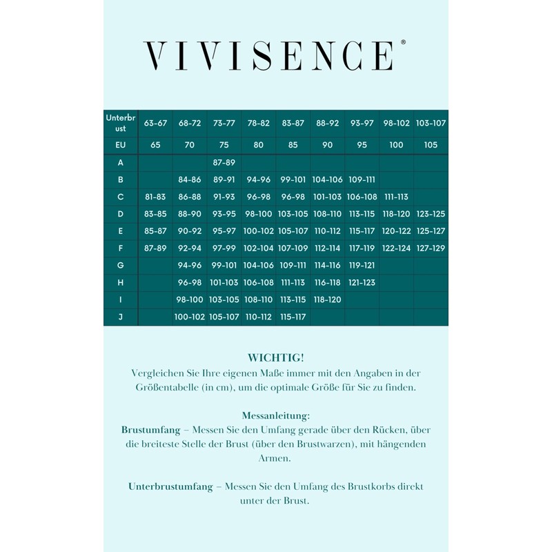 Vivisence 3203 Women's Bikini Bra Soft Cups Striped Pattern -