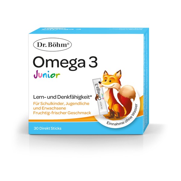 Dr. Böhm Omega 3 Junior Direct Sticks, 30 Sticks: To