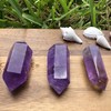 Amethyst Double Terminated Healing Crystal. Sahasrara Chakra Reiki Energy Meditation.