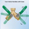 BoArt Brass Garden Hose Splitter 2 Way Heavy Duty, Y