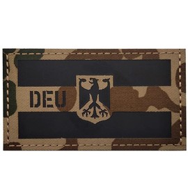 Germany IR Infrared Reflective Patches Velcro Military German Army Patch Velcro Patches for Tactical Clothing Backpack Baseball Cap Uniform Vest